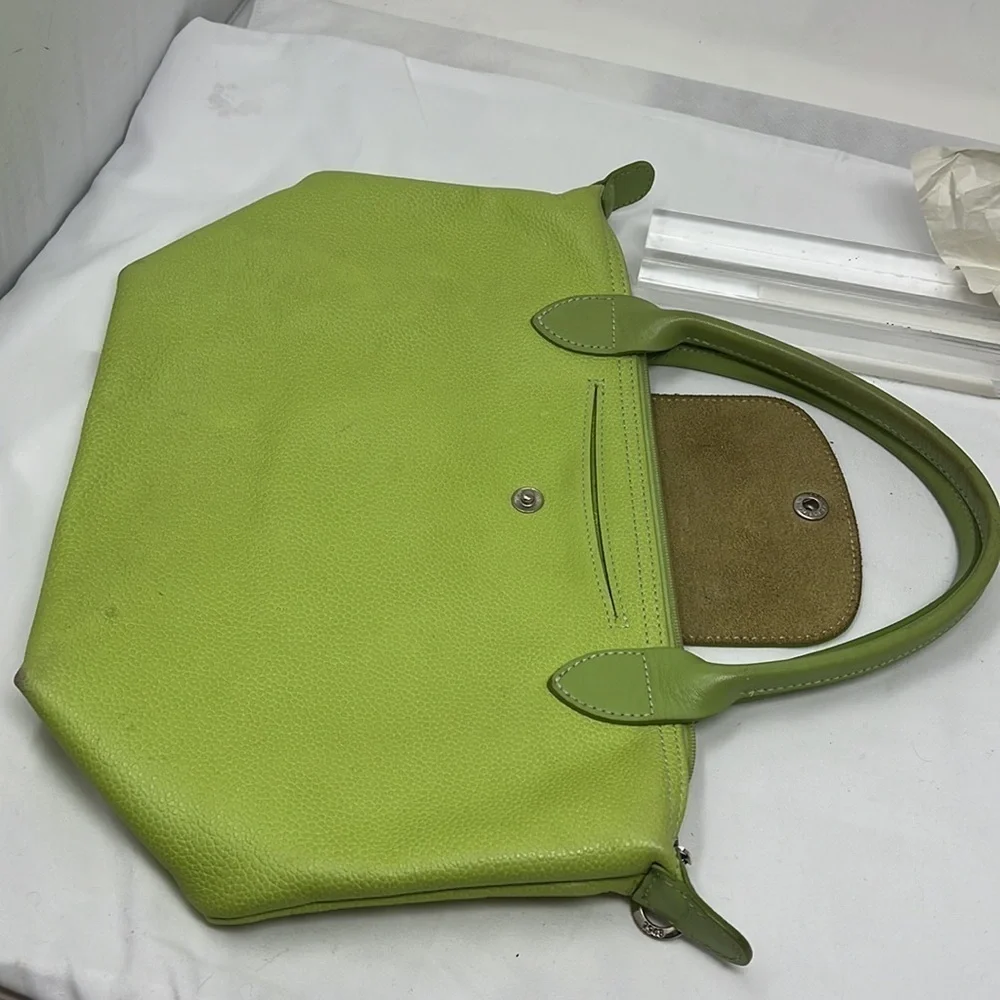 Longchamp Pebbled Leather Small Le Pliage Top Handle Zip Bag - Picture 13 of 13